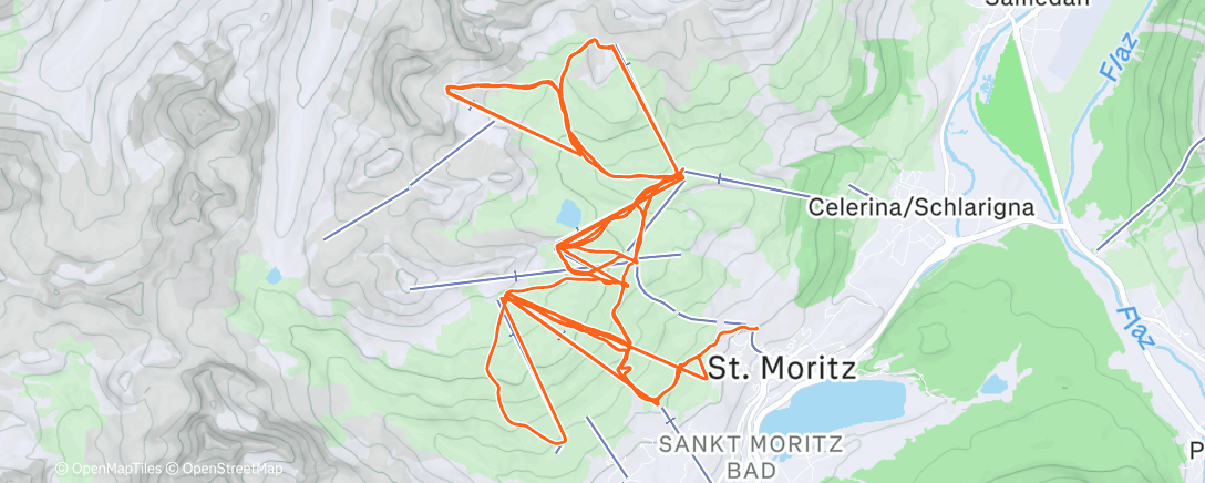 Map of the activity, Svatý Mořic II