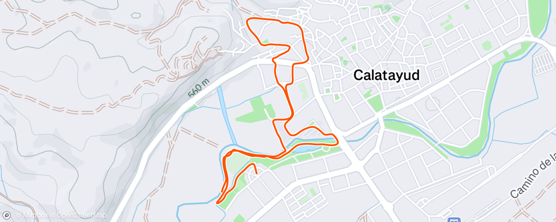 Map of the activity, Caminata de mañana