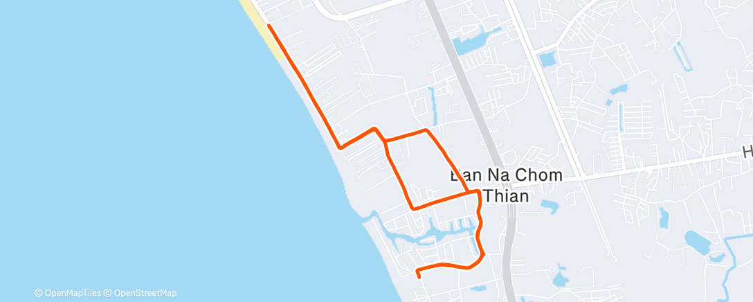 Map of the activity, Morning Run