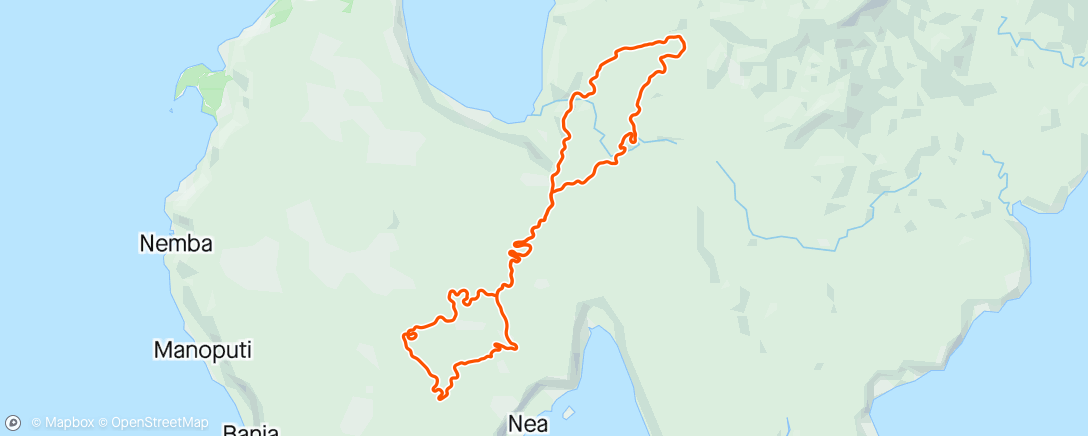 Map of the activity, Zwift - 30/30sec Anaerobic #2 in Makuri Islands