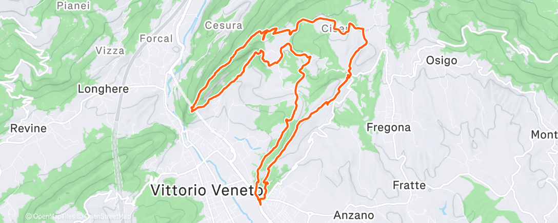 Map of the activity, T25-24 le due Coste