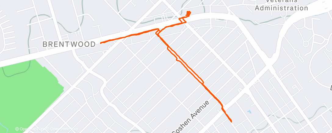 Map of the activity, Morning Walk