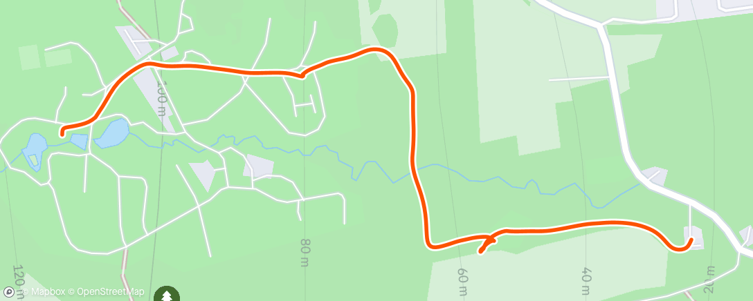 Map of the activity, Afternoon Walk