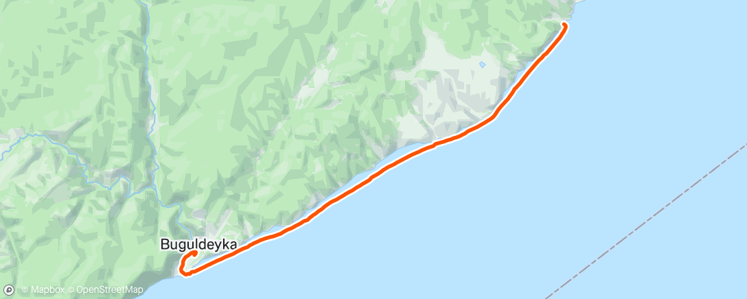Map of the activity, Горный велозаезд (утро)