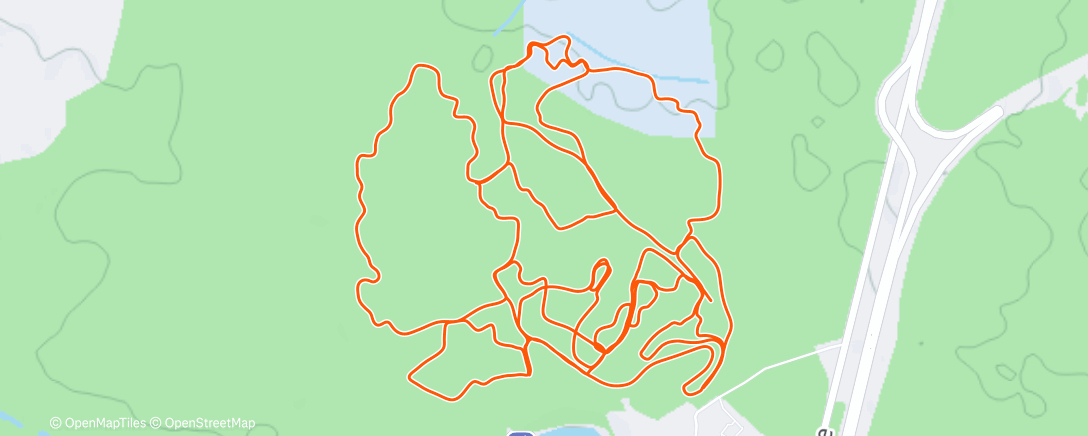 Map of the activity, Северный лыжный заезд (день)