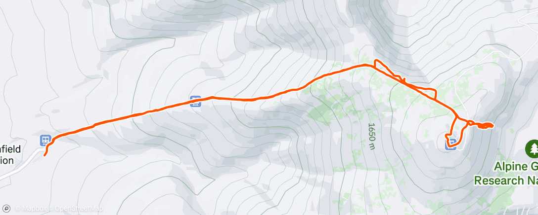 Map of the activity, Morning Workout