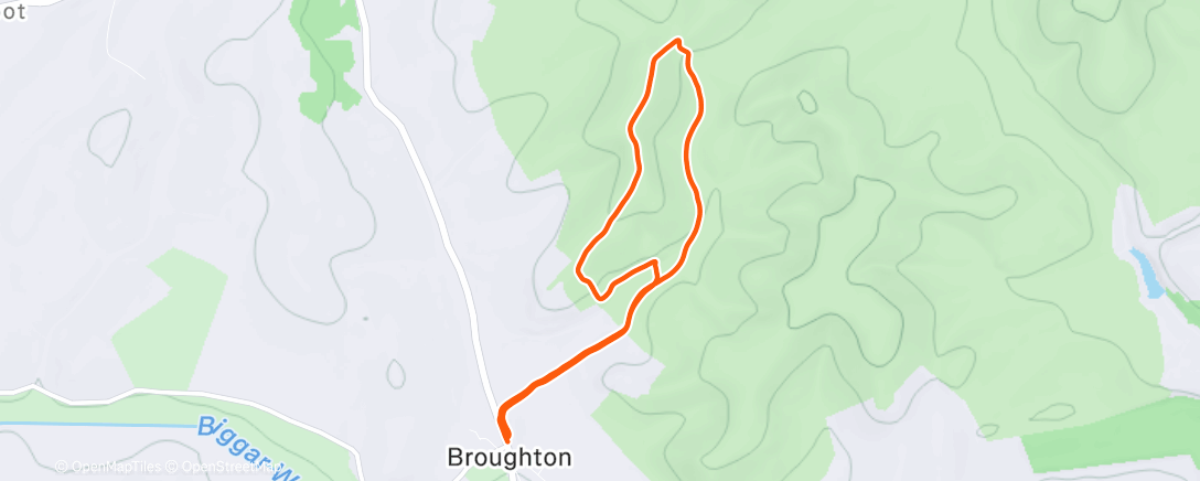 Mapa de la actividad (Lunch Run)