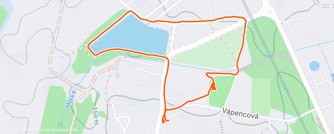Map of the activity, Morning Walk