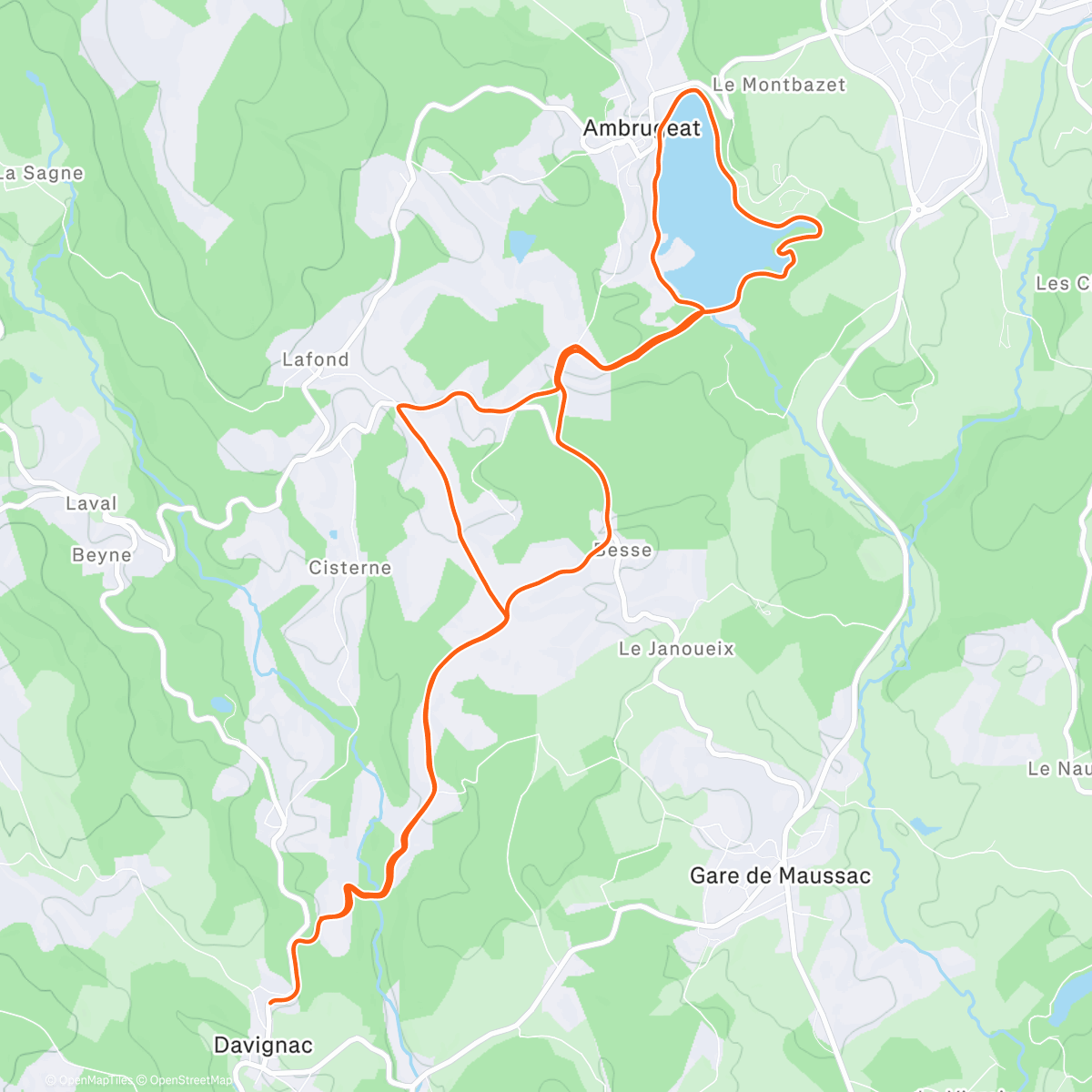 Map of the activity, Run de Noël ❄️