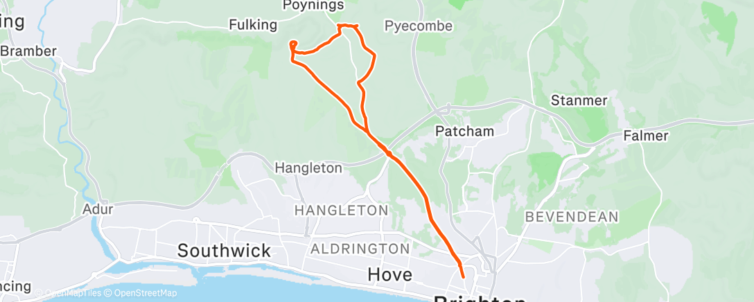 Carte de l'activité Afternoon Run