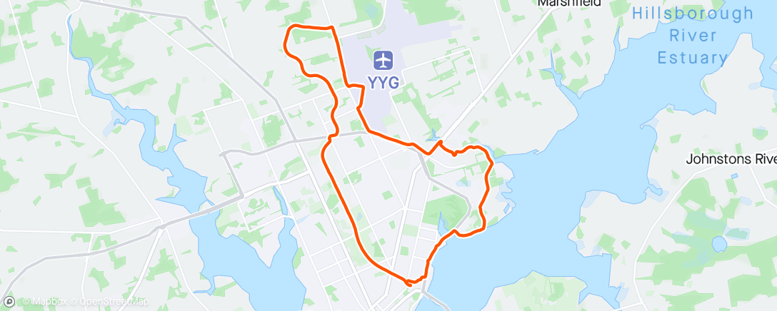 Map of the activity, Tune up run
