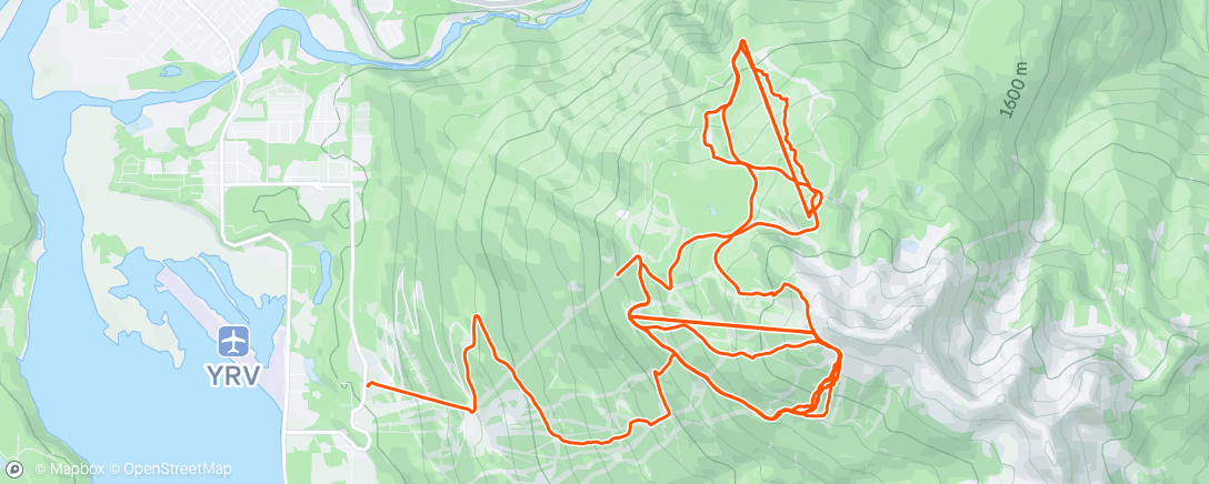 Map of the activity, Revy day 3. Heading home