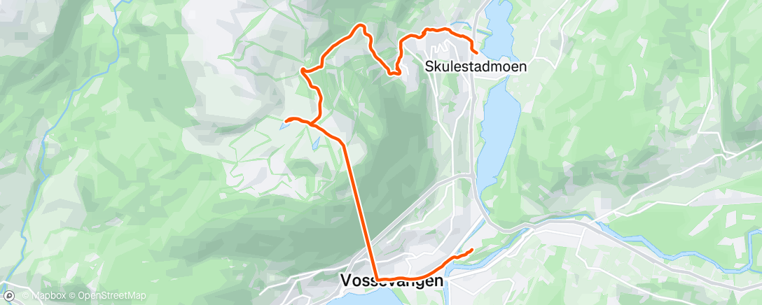 Map of the activity, Morning Run