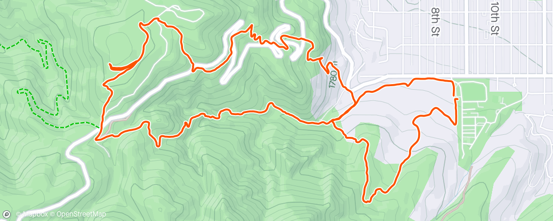 活动地图，Flagstaff Loop