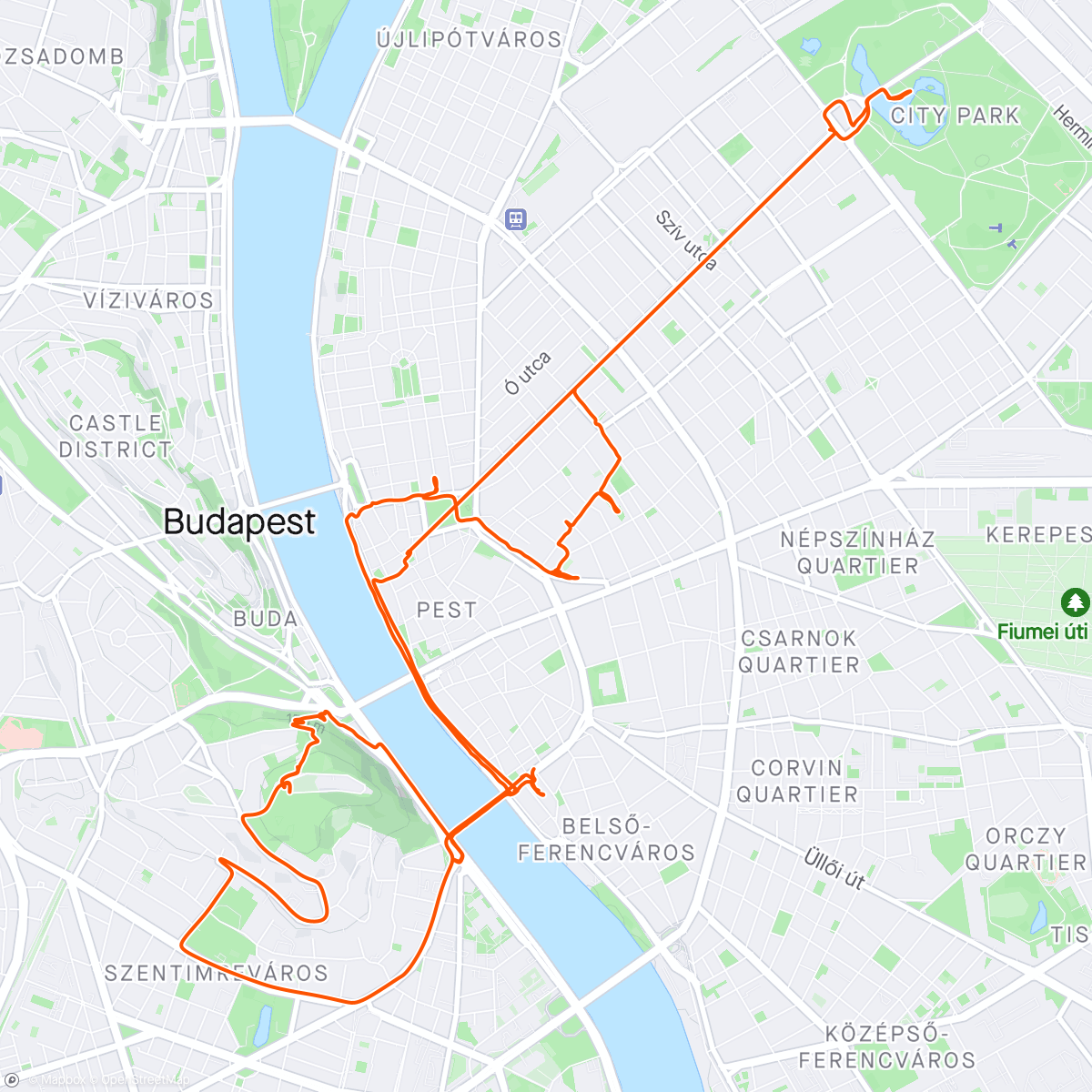 Map of the activity, Budapest 🇭🇺