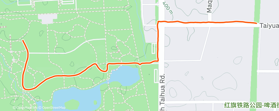 Map of the activity, Morning Run 2.5KM 🌫️🥶