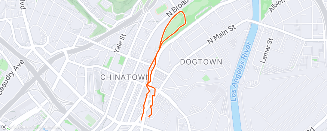 Map of the activity, Morning Walk