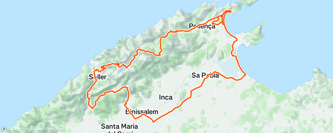 Map of the activity, Morning Ride