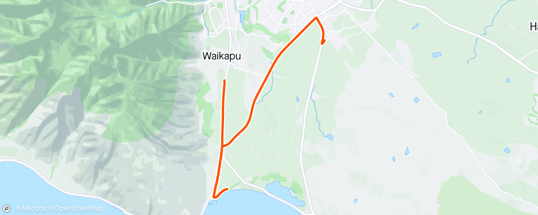 Map of the activity, Maui Half Marathon