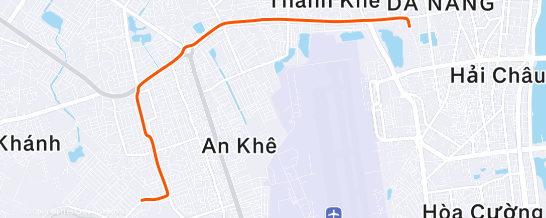 Map of the activity, Evening Ride