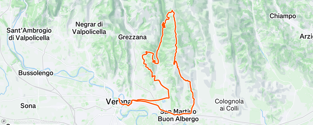 Map of the activity, Afternoon Ride