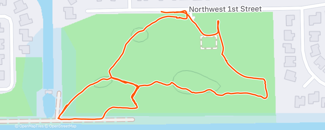 Map of the activity, Afternoon Hike