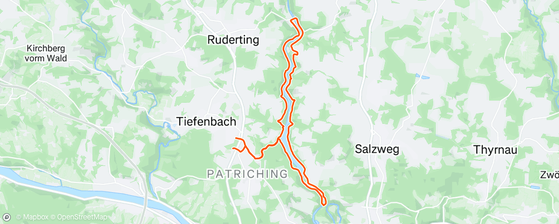 Map of the activity, Traillauf zur Mittagszeit