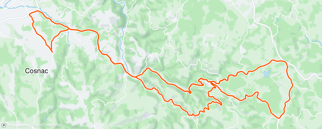 Map of the activity, Sortie vélo dans l'après-midi