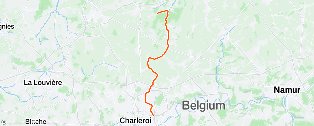 Map of the activity, Afternoon Ride