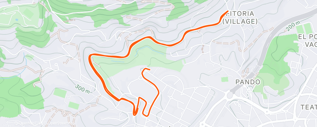 Карта физической активности (Carrera de noche)