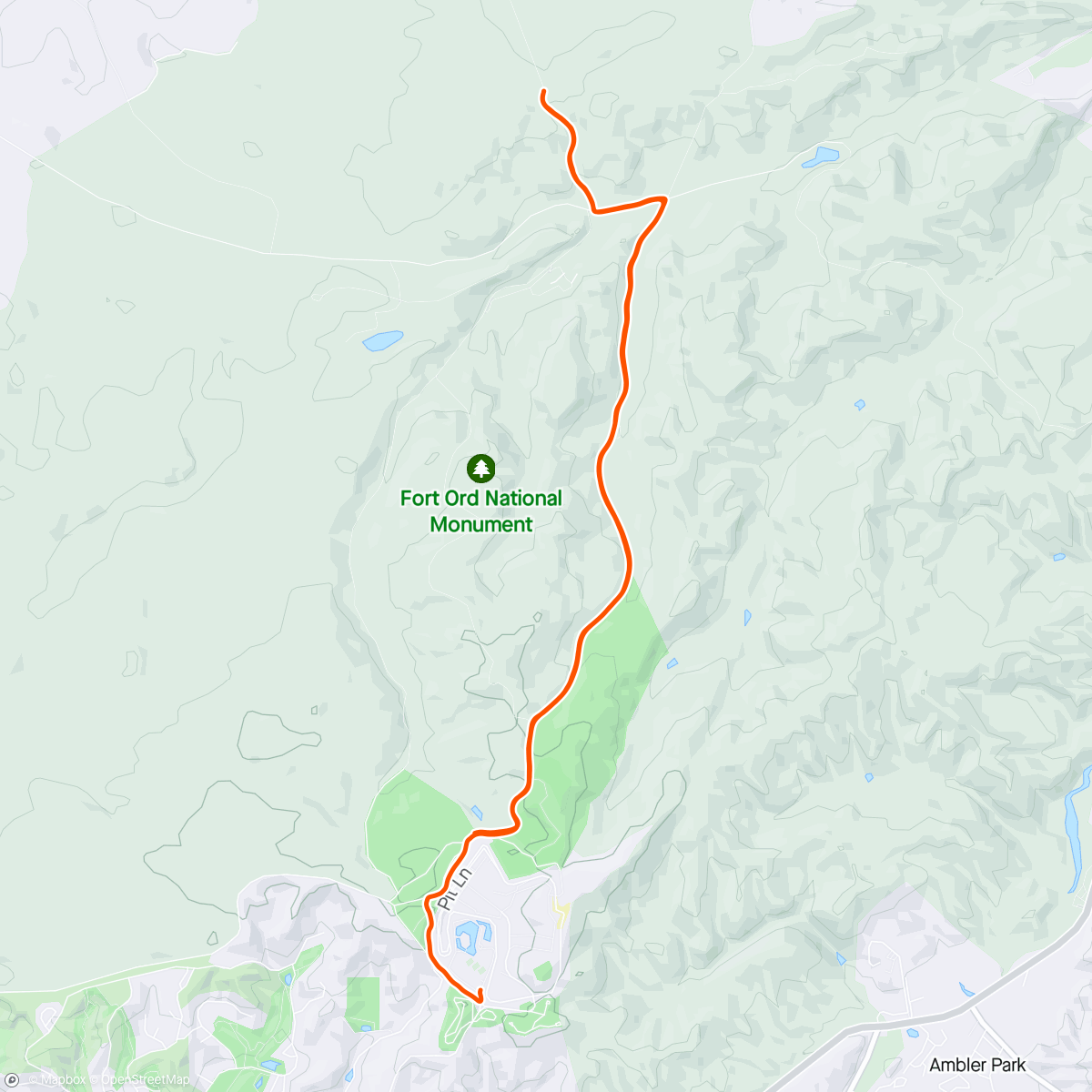 Map of the activity, Untapped group ride