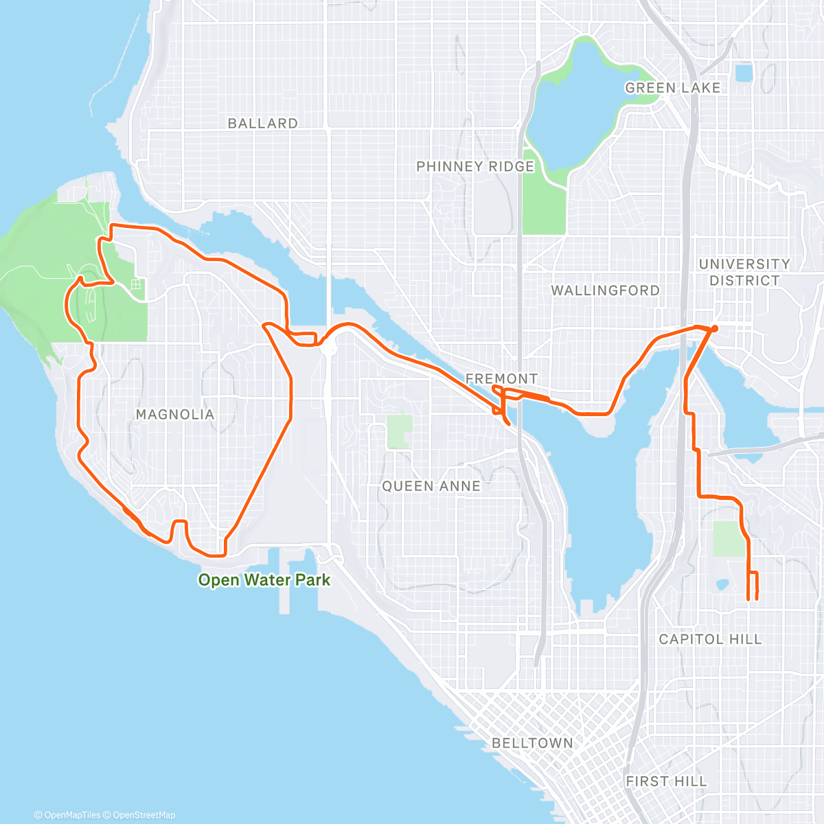 Map of the activity, It’s Another Magnolia Sunset 🎶