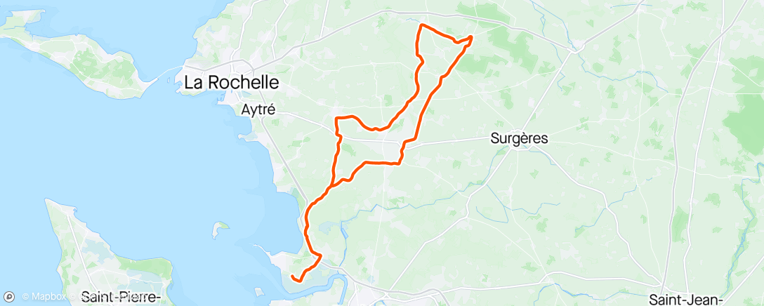 Map of the activity, Sortie vélo du club.