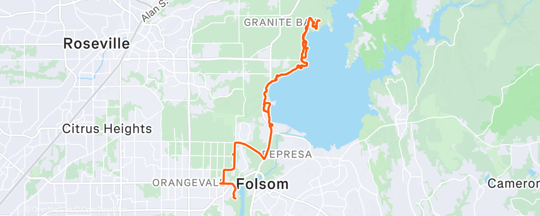 Map of the activity, Evening E-Bike Ride