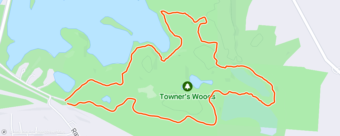 Mapa de la actividad, Lunch Hike