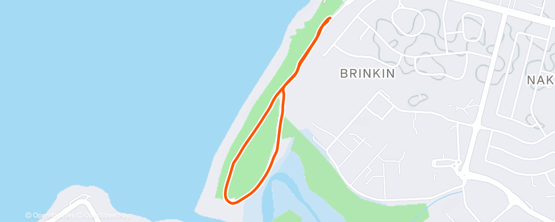 Map of the activity, Morning Walk