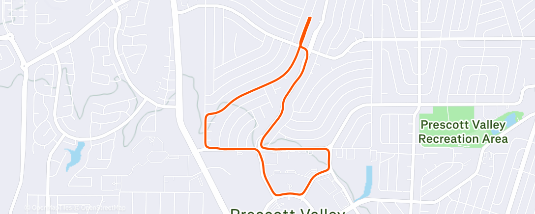 Map of the activity, Morning Run