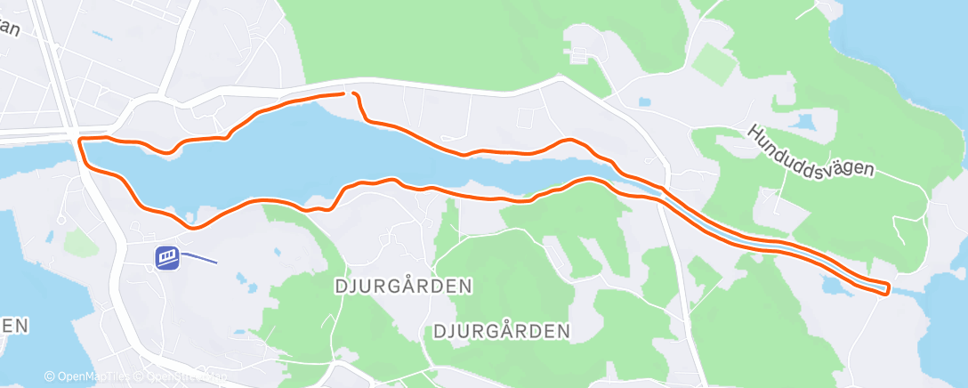 Map of the activity, Koselig morgenjogg med Børge 😊
