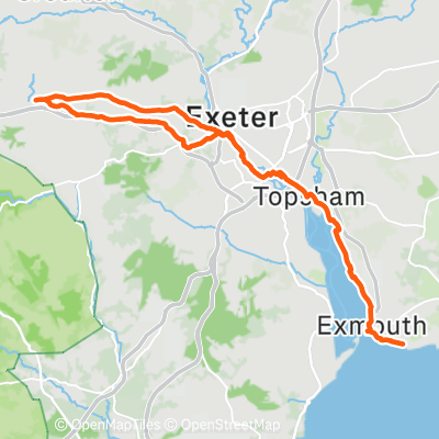TSM, Whitestone, Orecombe Point, Exeter, Tedburn Road, TSM. | 63.0 km ...