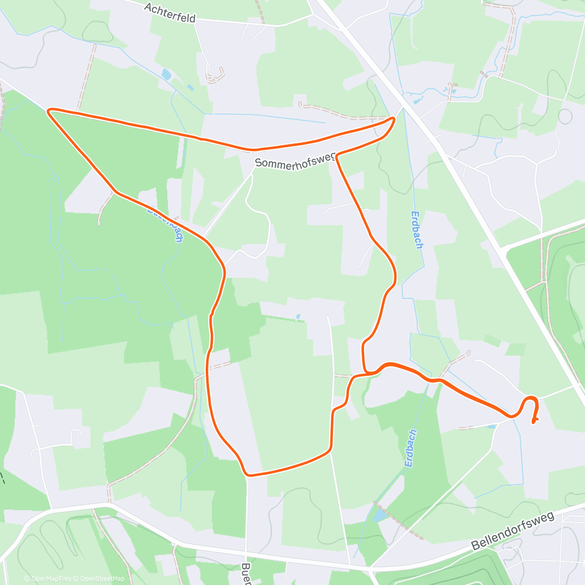 Map of the activity, Spaziergang mit Nino 🐴
