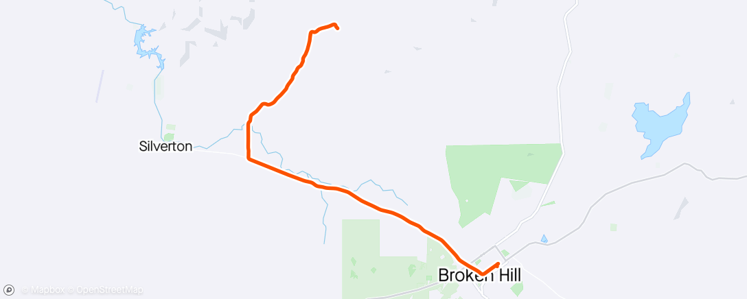 Map of the activity, Broken Hill to Daydream Mine