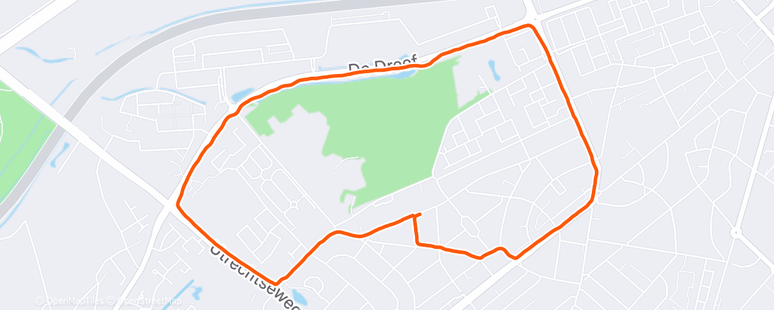 Map of the activity, Morning Run