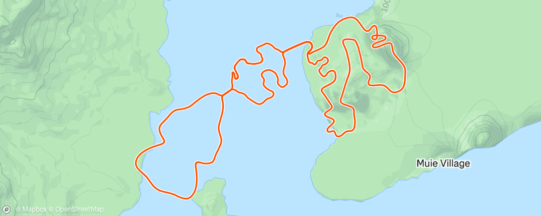 Map of the activity, Zwift