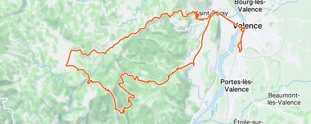 Map of the activity, Le tram-Vernoux-serre de Mure-Mairie Gilhac et Bruzac-Rotisson-Toulaud