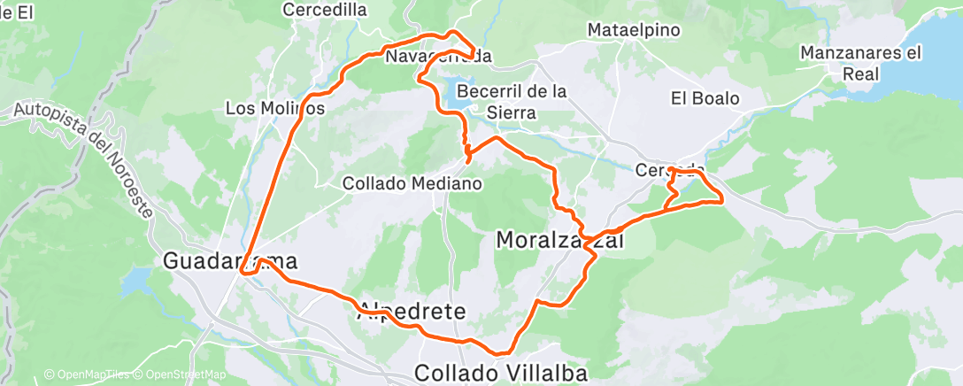 Map of the activity, Gravel