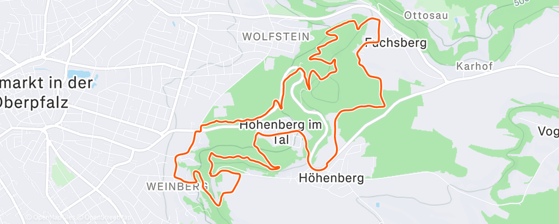 Map of the activity, Mariahilfberg