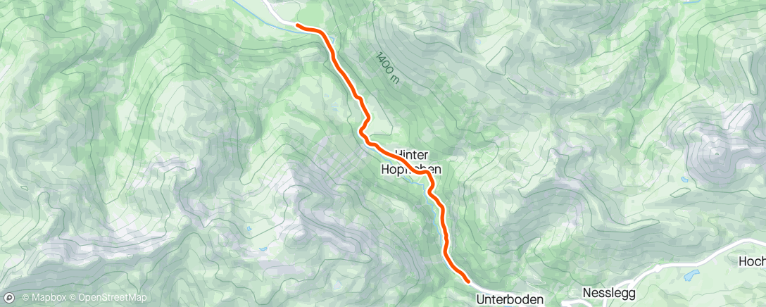 Mapa de la actividad, ROUVY - Hochtannbergpass 7km | Austria