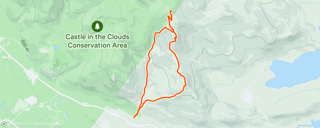 Map of the activity, Morning Hike