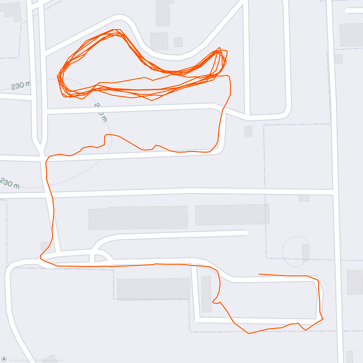 Map of the activity, Morning Run Day 21 of 30