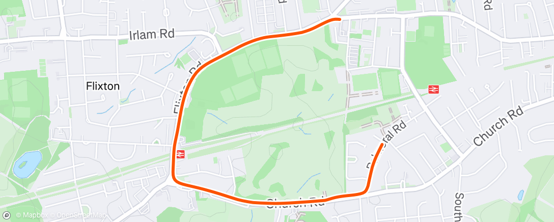 Map of the activity, BMX Lap